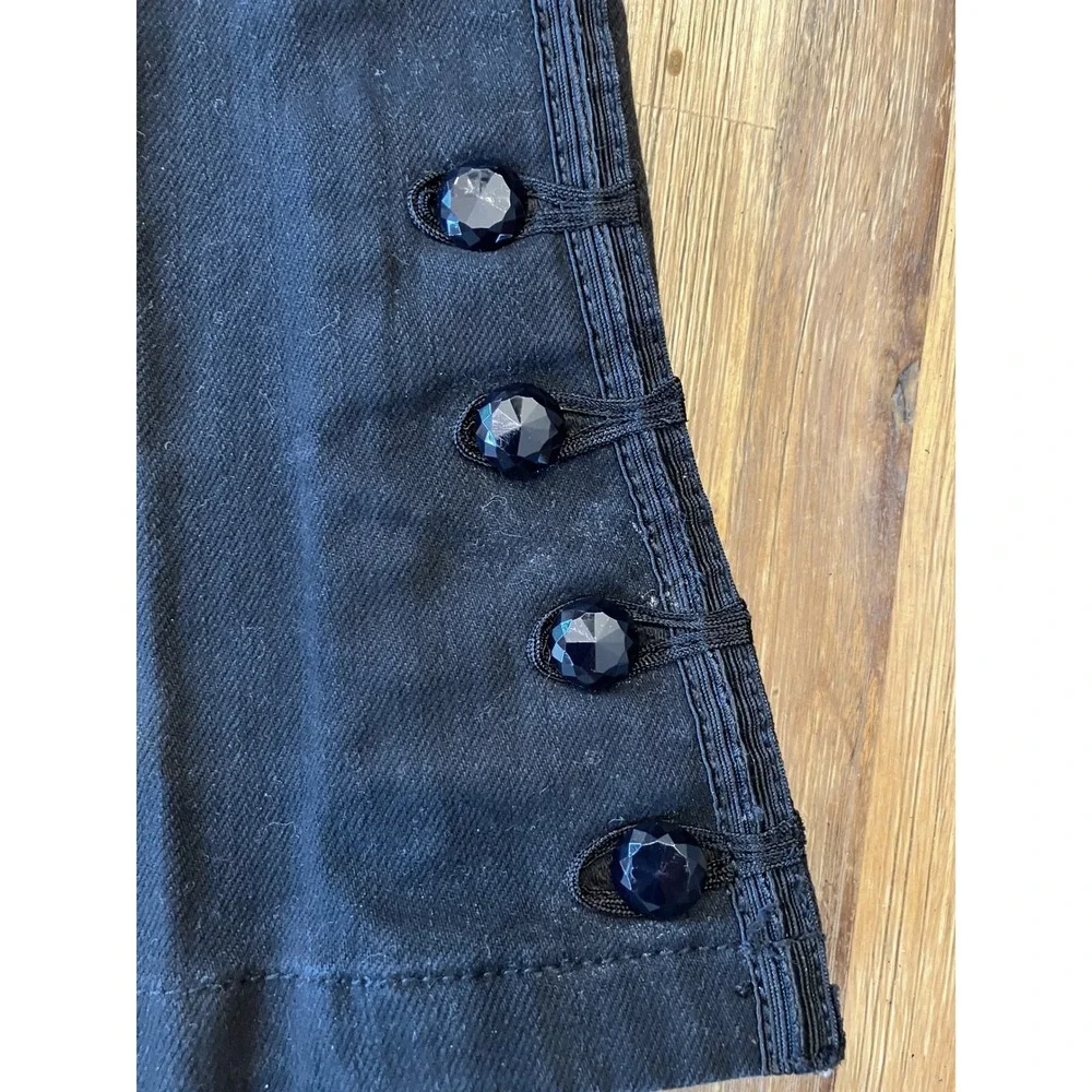 Lauren Ralph Lauren Jeans Co, Trouser Jeans Faceted Buttons Women's Black Size 4